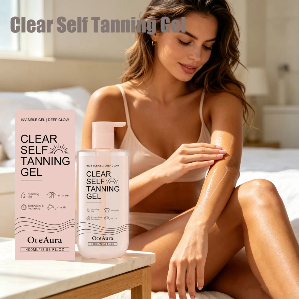 Gel Autobronceador Corporal Transparente OceAura