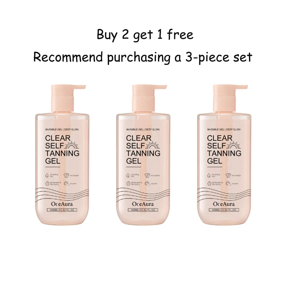 Gel Autobronceador Corporal Transparente OceAura
