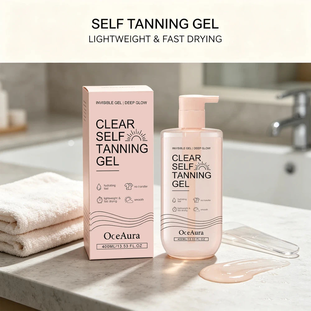 Gel Autobronceador Corporal Transparente OceAura