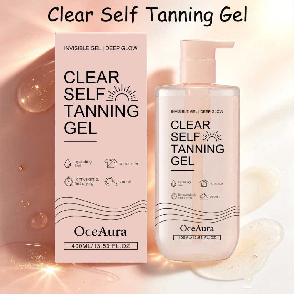 Gel Autobronceador Corporal Transparente OceAura