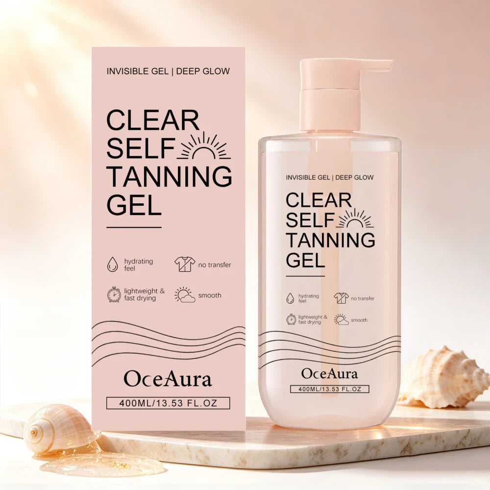 Gel Autobronceador Corporal Transparente OceAura