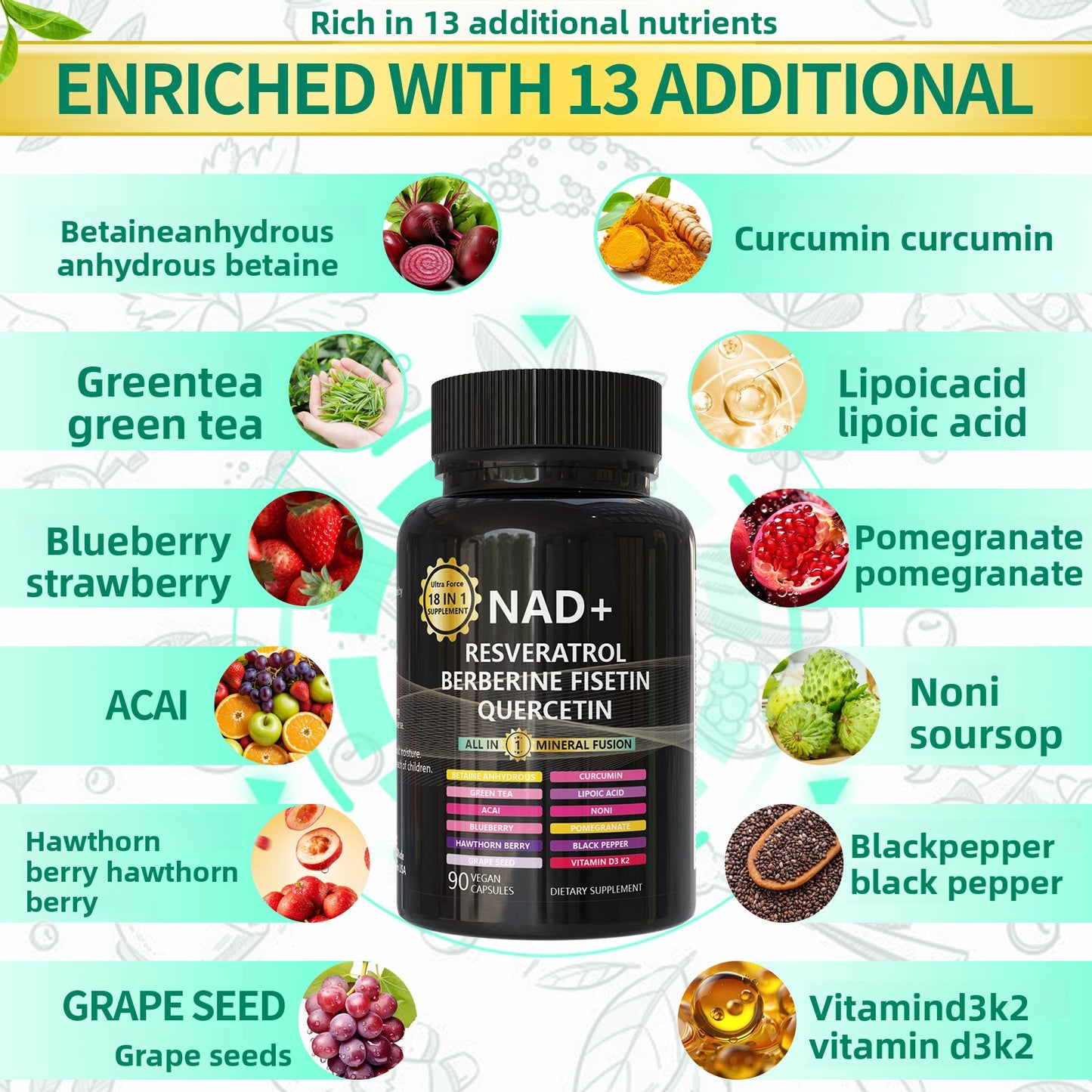 NAD Supplement Capsules Nutritional Support