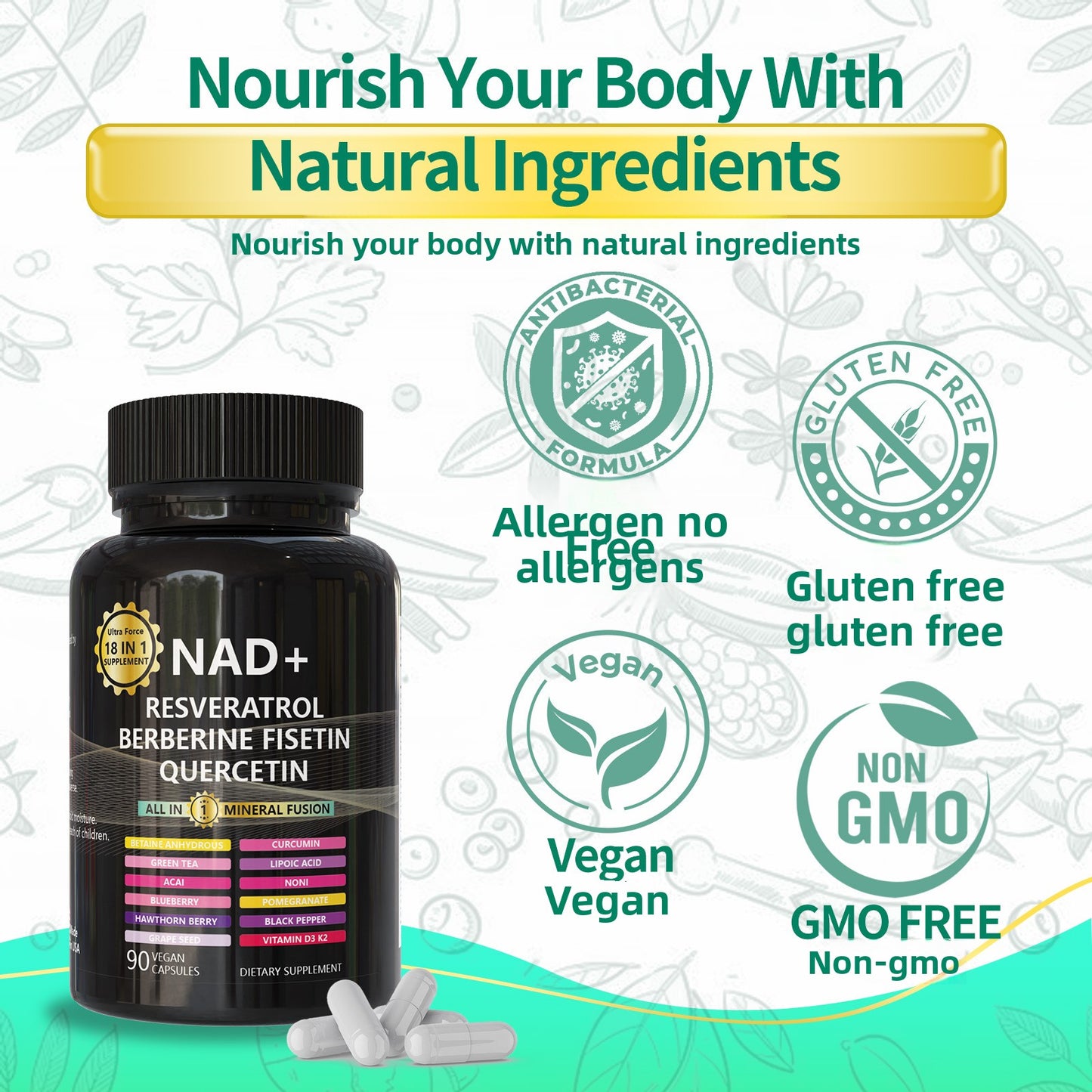 NAD Supplement Capsules Nutritional Support